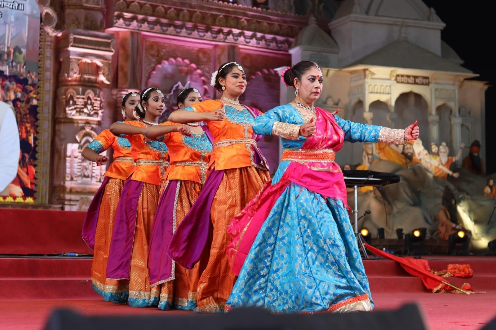 Students of Shubh Sanskar Creative Dance Academy in a Kathak class at the Morabadi studio in Ranchi